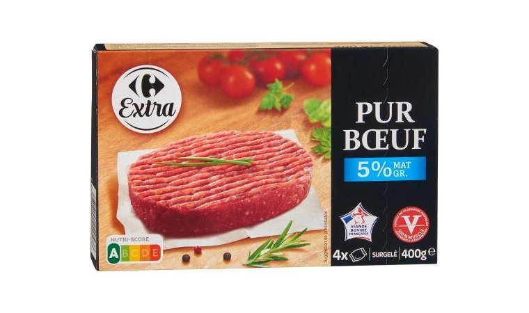 Steaks hachés pur bœuf 5% MG