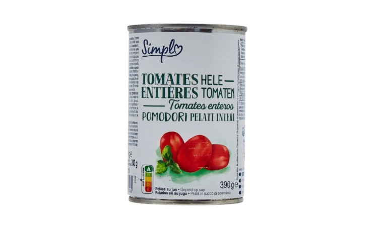 Tomates entières pelées au jus