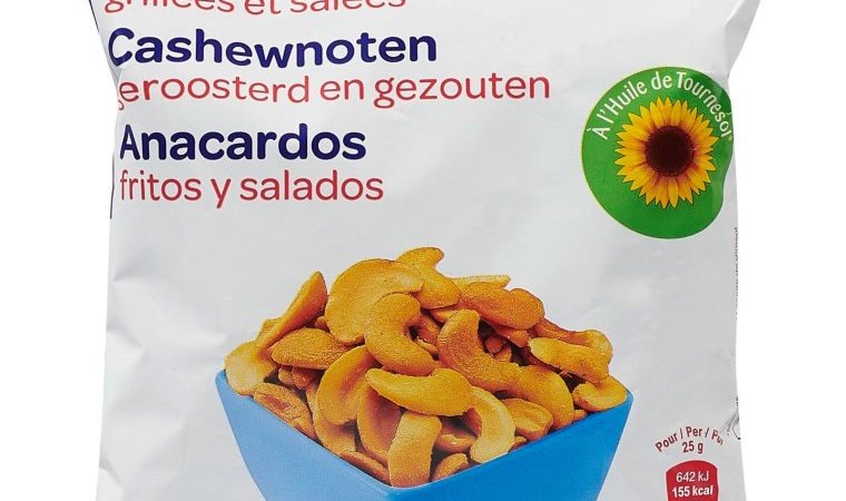 Noix de cajou grillées salées